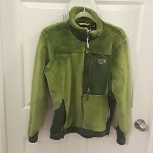 Mountain Hardwear Green Fleece Jacket Womens M